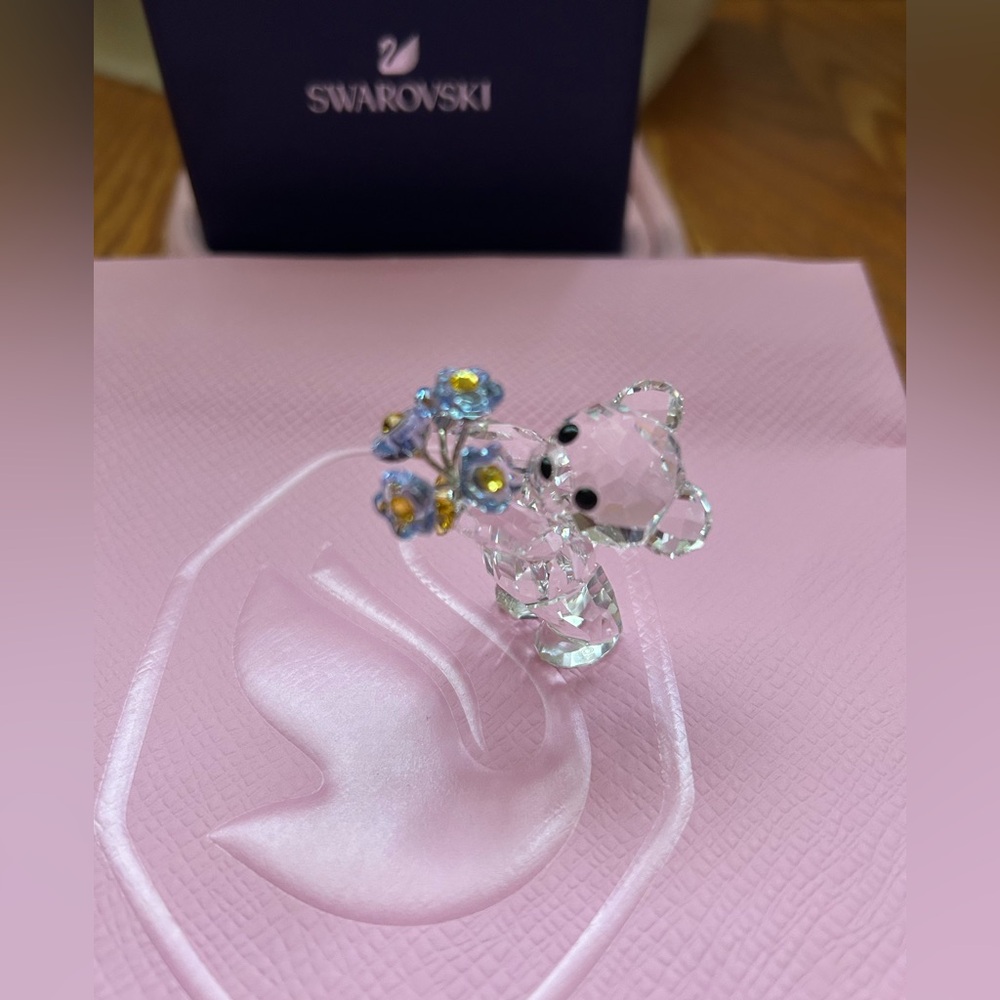 Swarovski Crystal Kris Bear ❤️Forget-me-not❤️ cutie lucky charm
